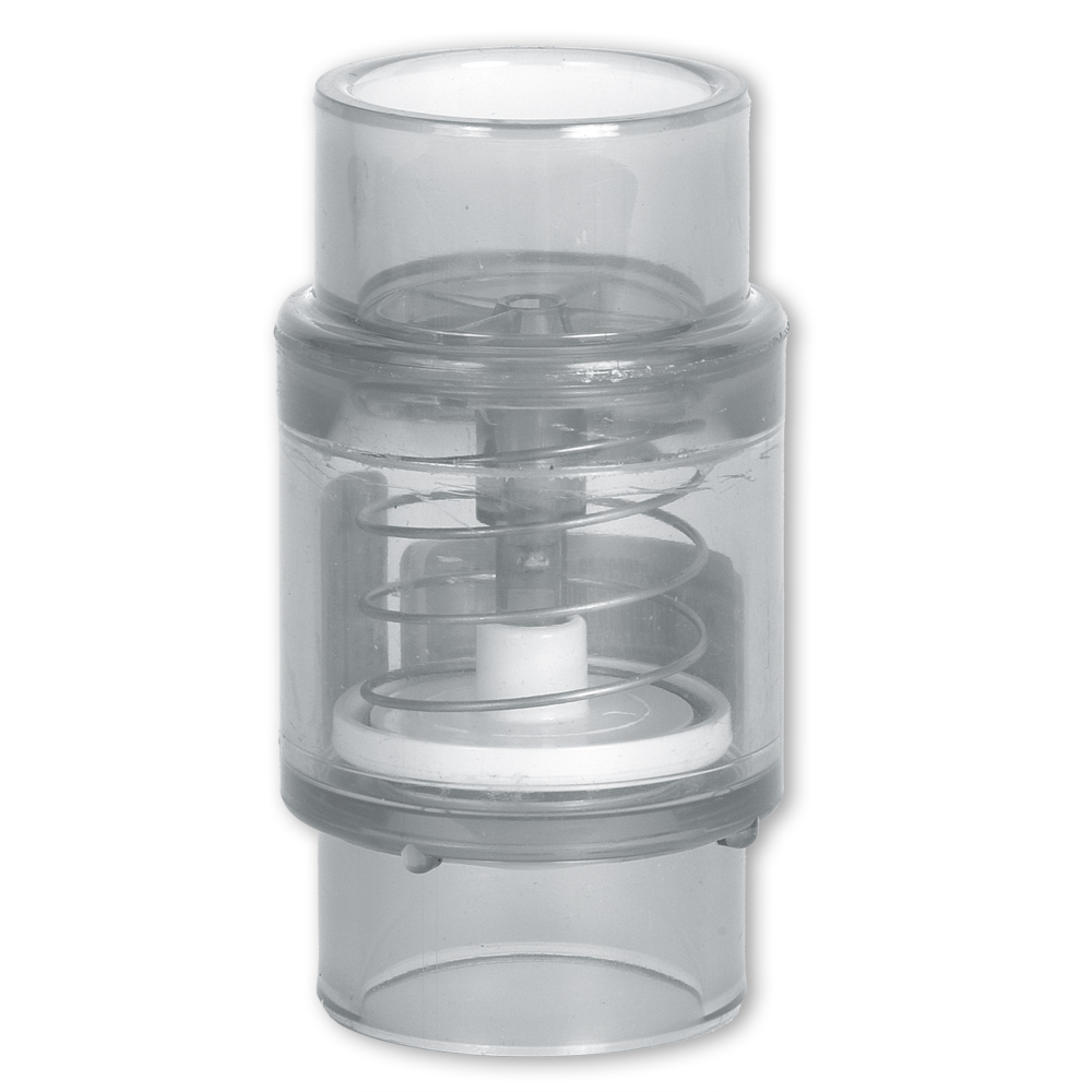 Terugslagklep Valterra transparant voor alle kralenfilters