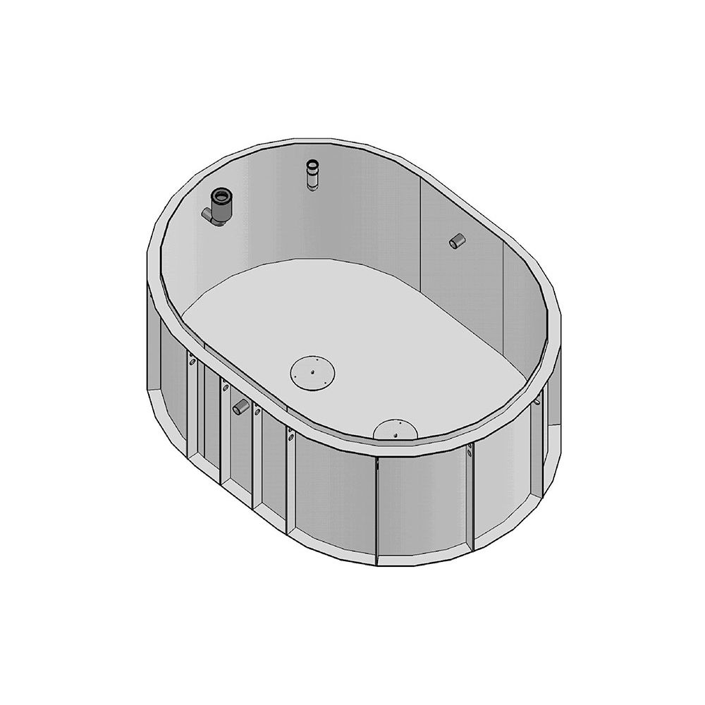 Vijver 7-OT-18-2 (5 x 3,30 x 1,50 m, 18.200 l)