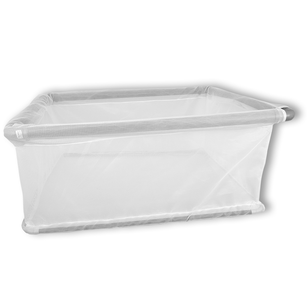 Drijvend kweekverblijf met frame wit 115 x 115 x 50 cm 1,5 mm maaswijdte 