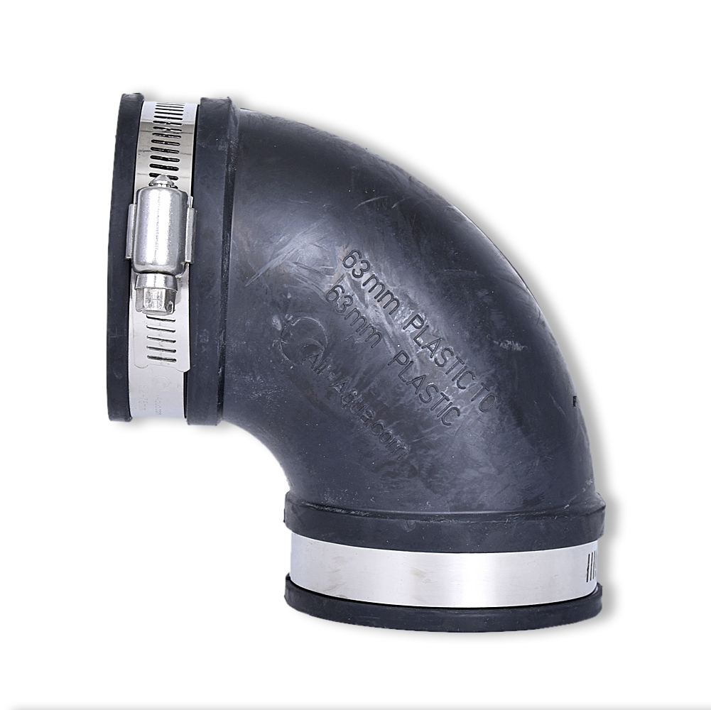 Flexibele bochten 90° incl. spanring