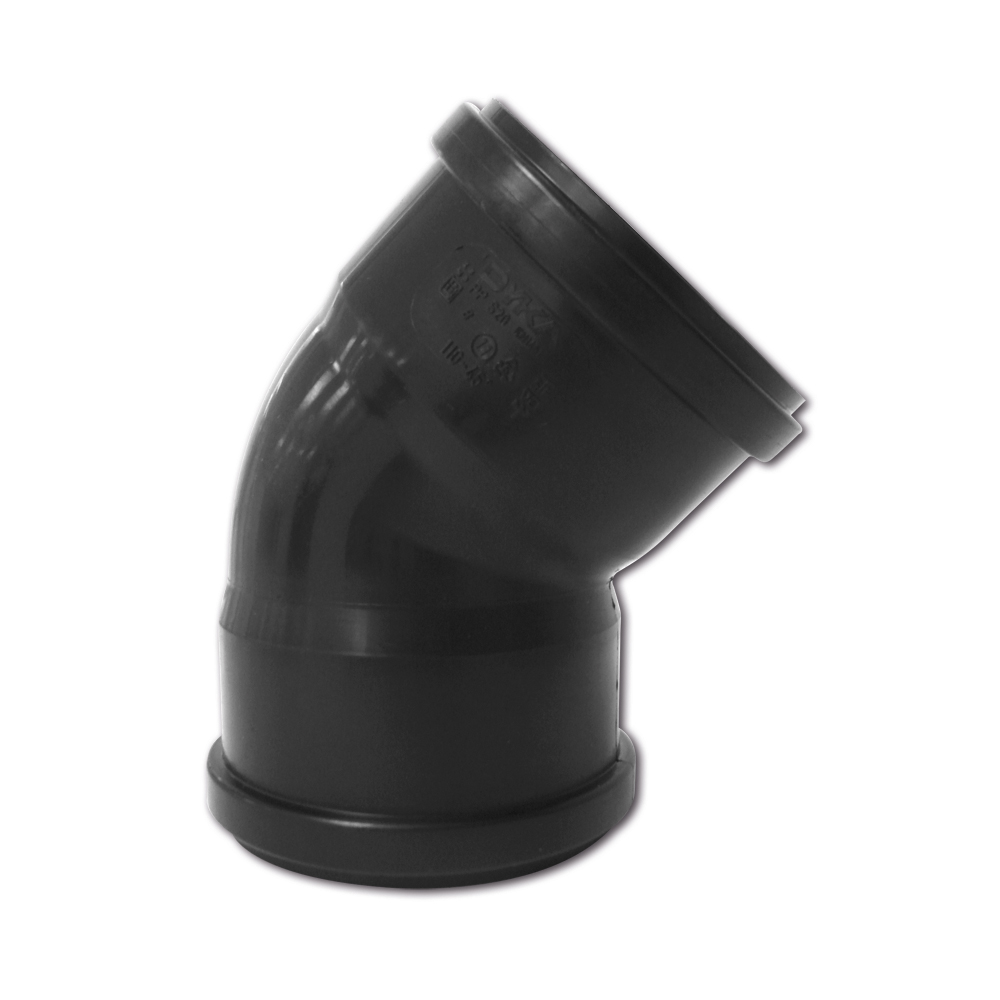 Hoek 45° PP schuifmof