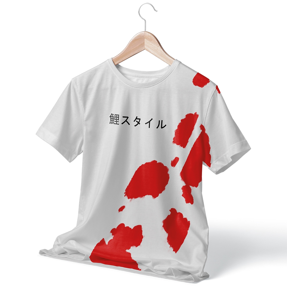 Koi Design T-shirt Kohaku