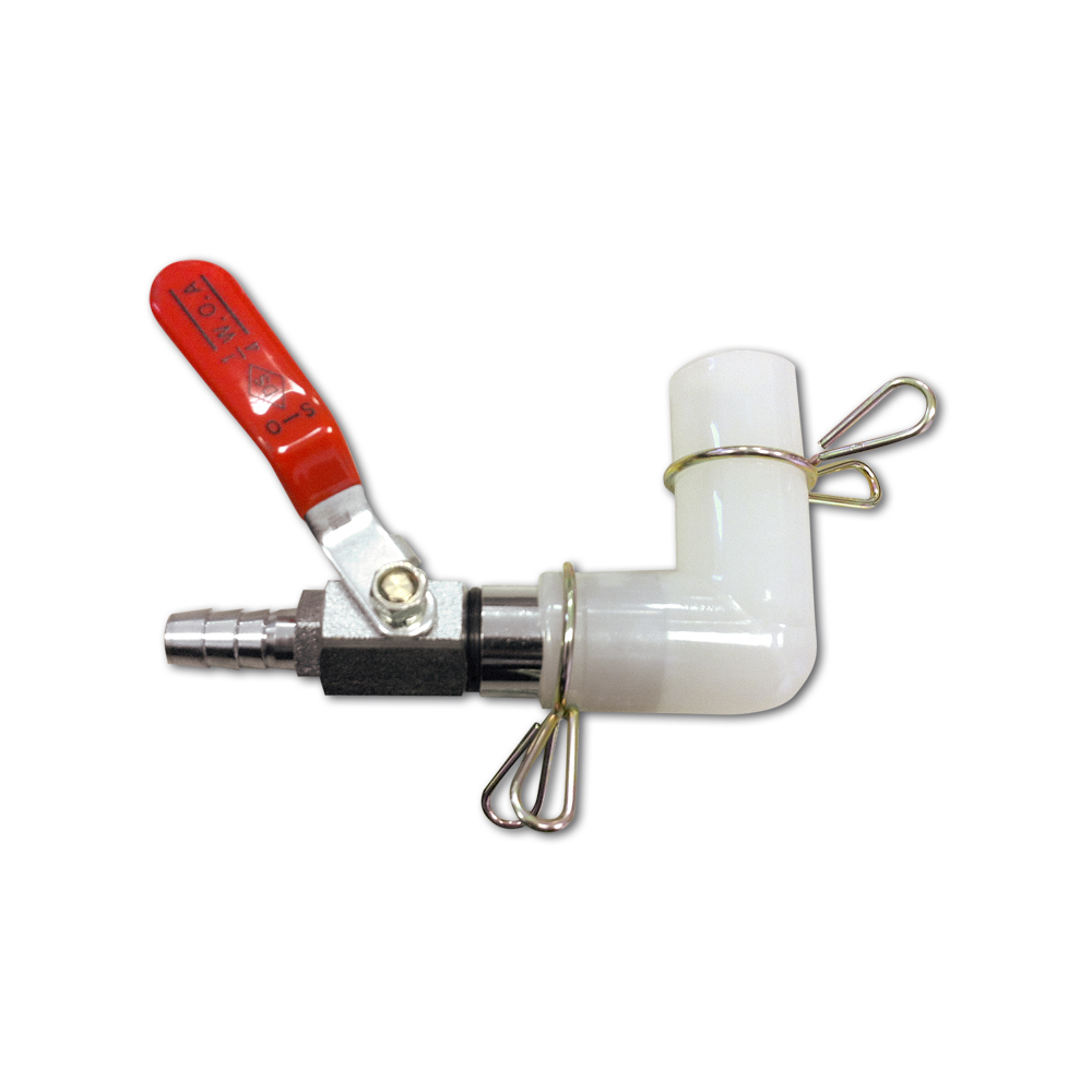 Angel Aqua® luchtpompadapter 9 mm, verstelbaar met kraan