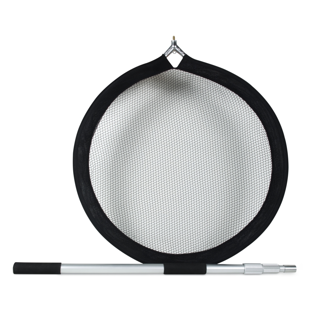 Schepnet met telescopische steel