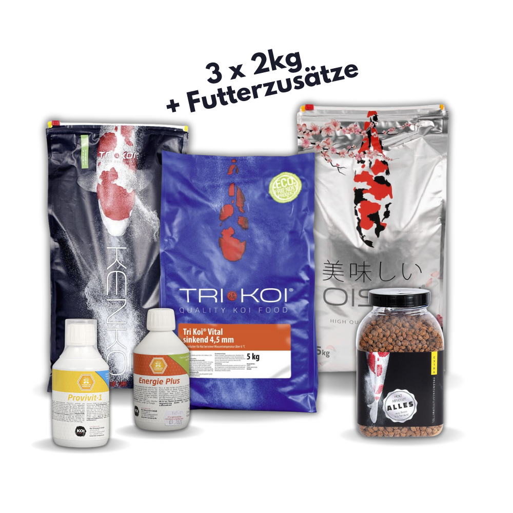 Koi-voerset: gezond + vitaal klein