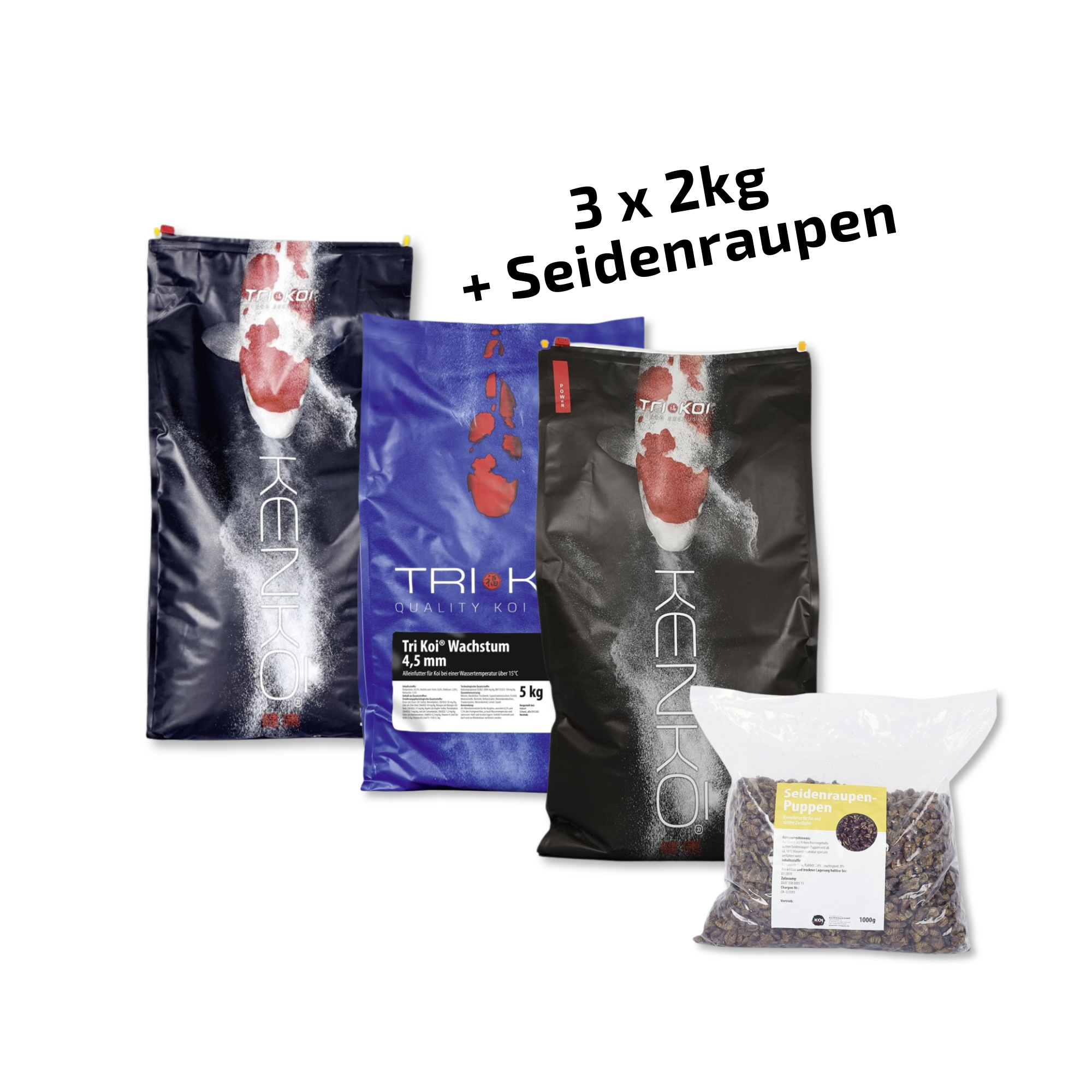 Koi-voerset: groei klein