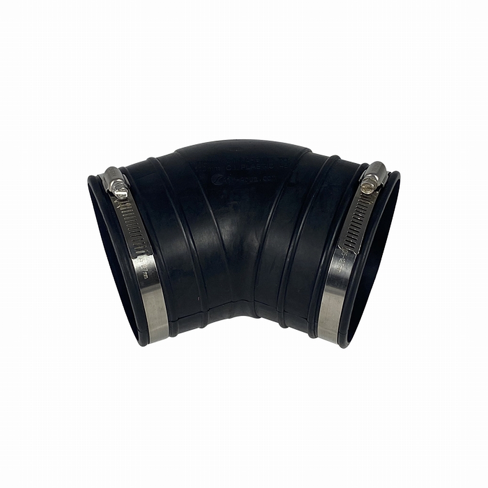 Flexibele bochten 45° incl. spanring