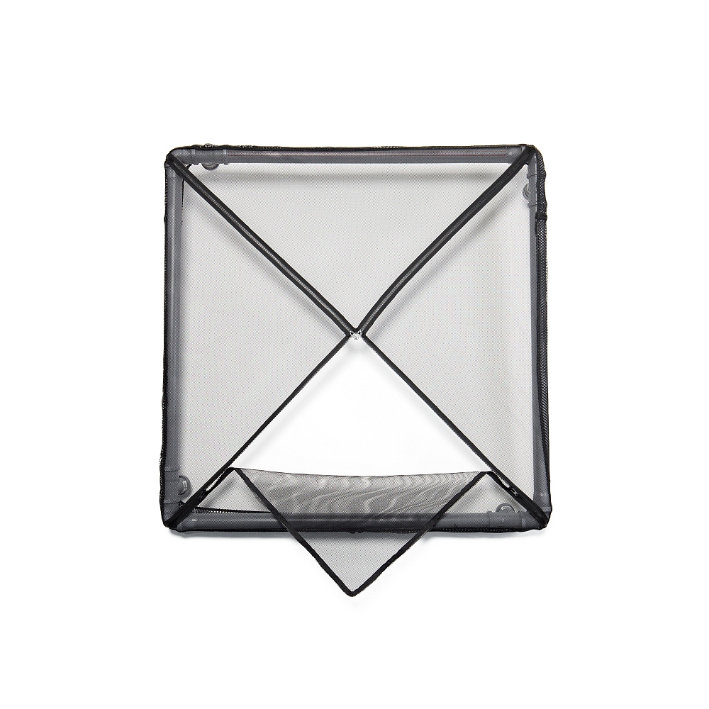 Afdekking voor ren, zwart, 115 x 115 cm incl. 4 ritsen, 3 mm