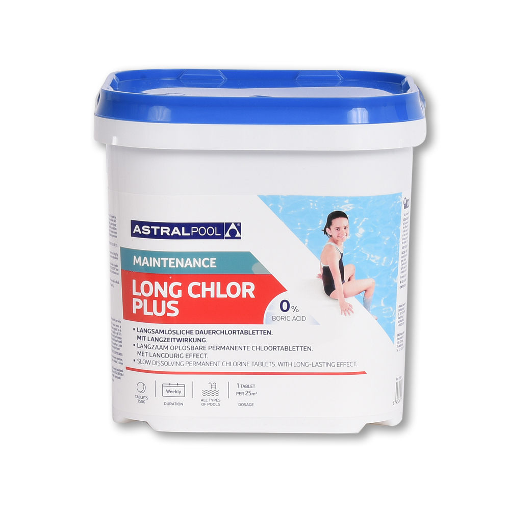 AstralPool 250 g langzaam oplosbare chloortabletten vanaf 30 m³ zwembaden