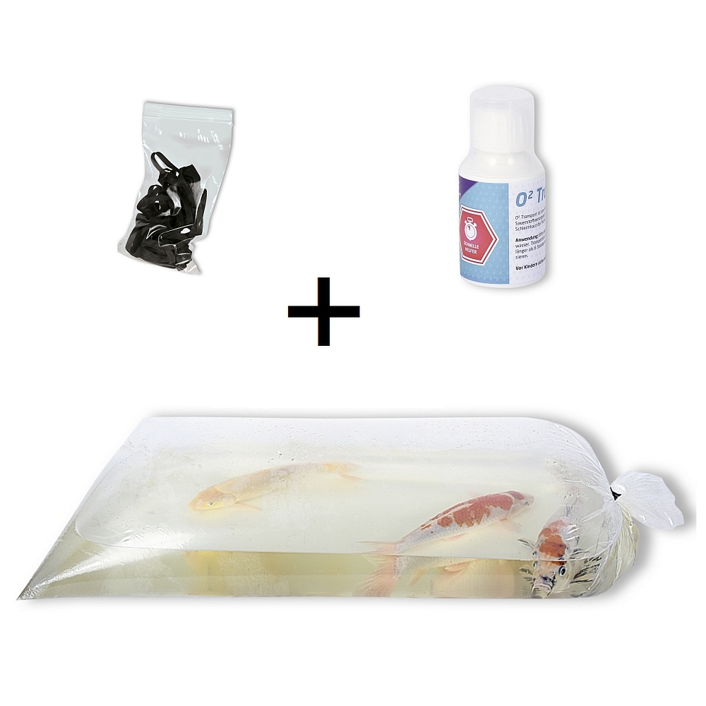 Transportset: transportzakken, elastiekjes en O²